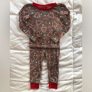Christmas Candy Cane Toddler Pajama Set - PJ’s & Presents Size 3T